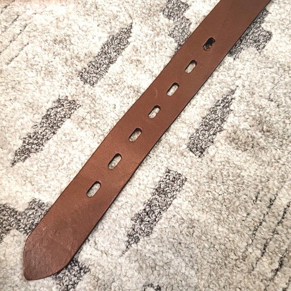 Levi's Brown Full Grain Leather Belt Size 32/80 - Picture 5 of 9